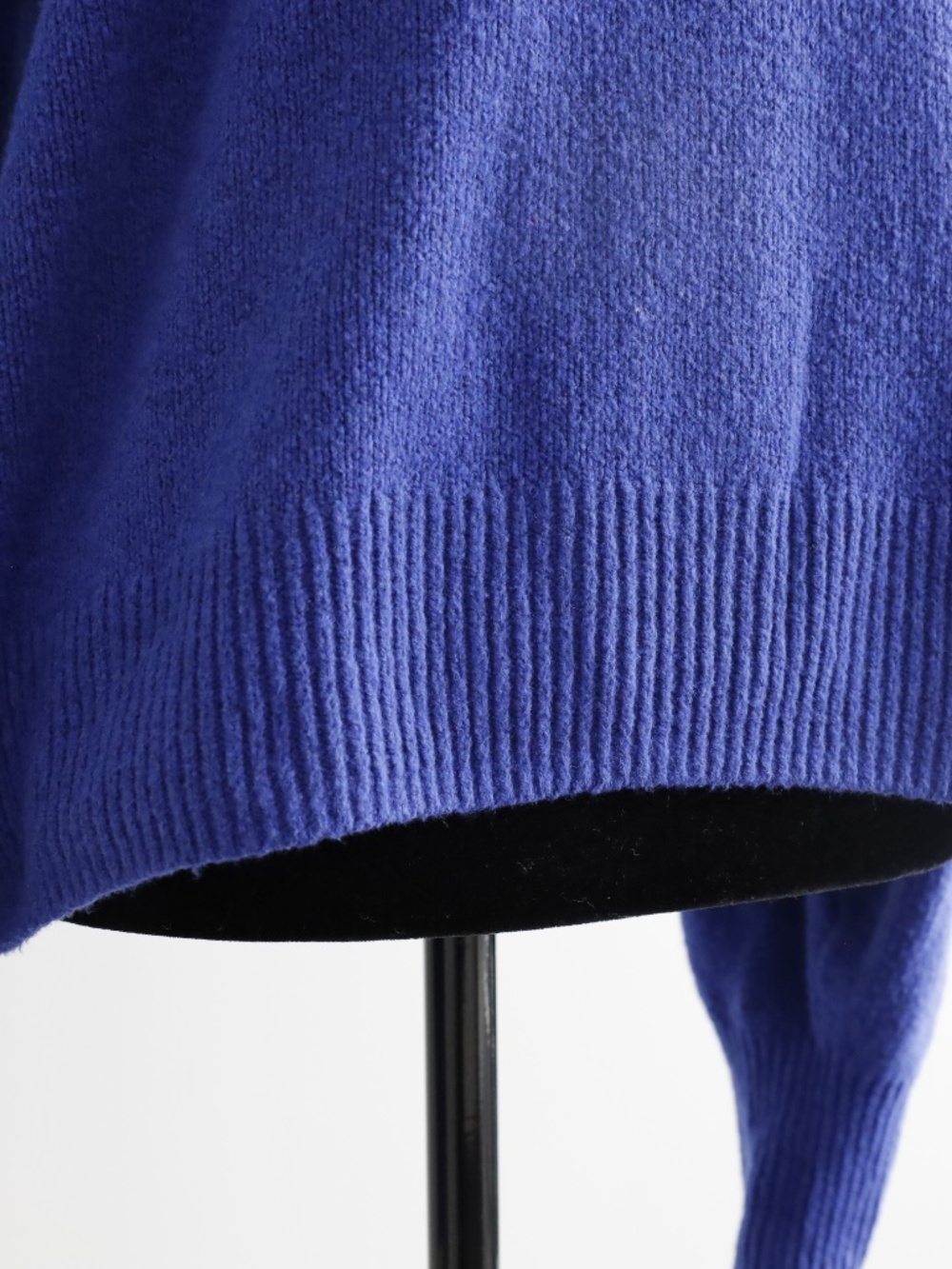 Gap Cash Like Crew Sweater Bright Cobalt Blue Soft Cozy - Picture 4 of 5
